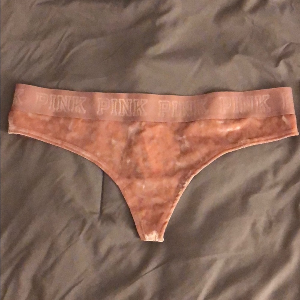 PINK Velvet Thong Panties💗